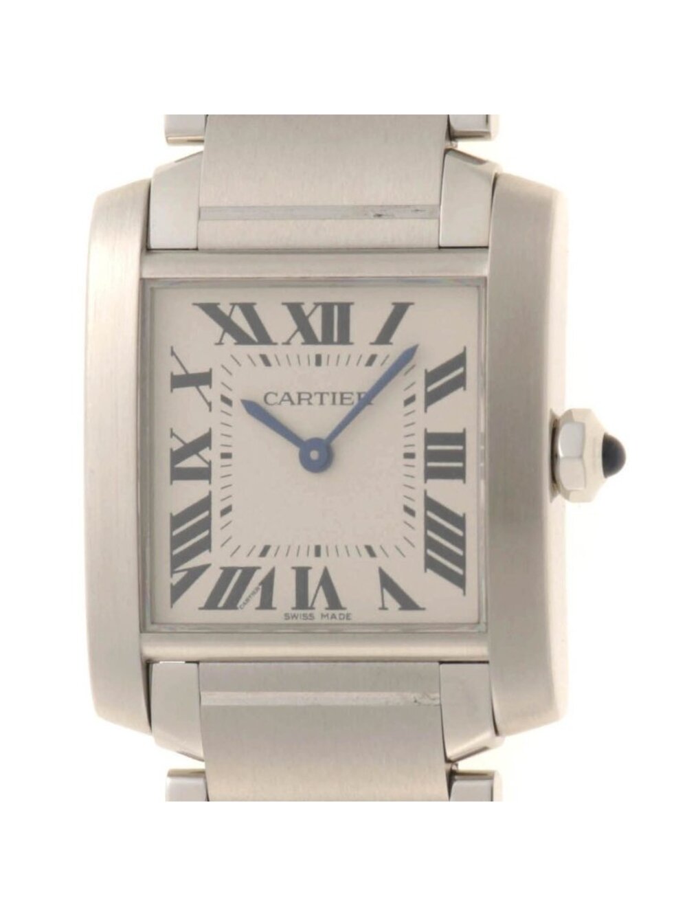 Cartier Tank Francaise MM Watch Steel Silver Dial Quartz